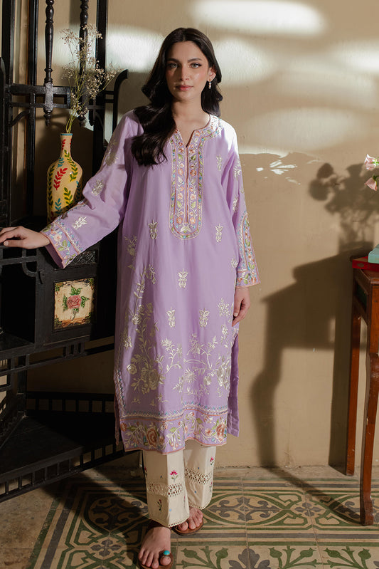 LAVENDER EMBROIDERED KURTA