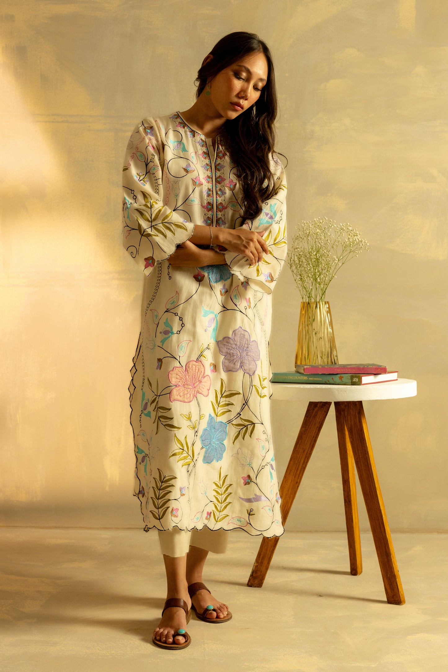 OFF-WHITE APPLIQUE SET