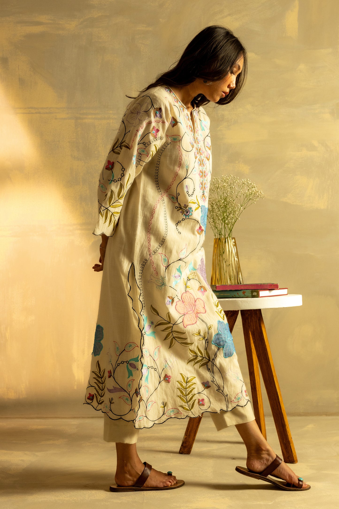 OFF-WHITE APPLIQUE SET