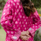 PINK WOVEN KURTA