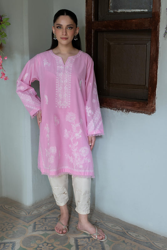 PINK AARI KURTA