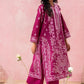 CRANBERRY EMBROIDERED SET