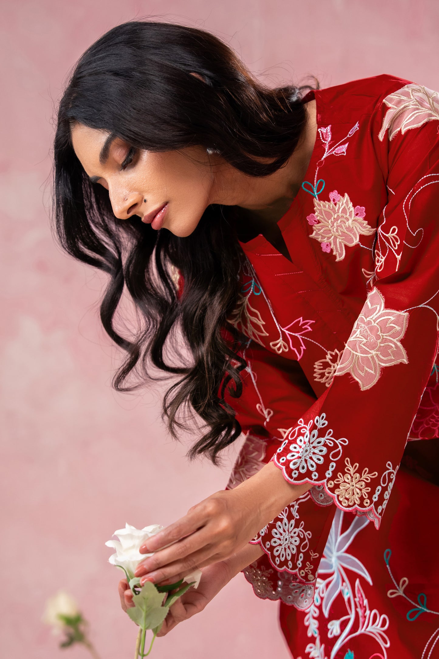 RED APPLIQUE SET