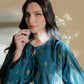 TEAL WOVEN KURTA