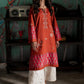 RUST EMBROIDERED KURTA